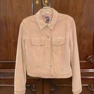 Pinkish 100% leather Women’s small jeans jacket